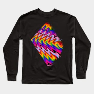 Abstract rainbow 2nd Long Sleeve T-Shirt